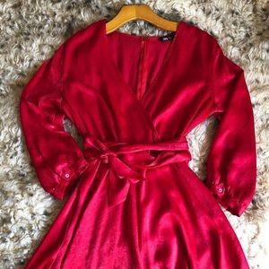 ZARA Satin Effect Bow Jumpsuit/Romper
